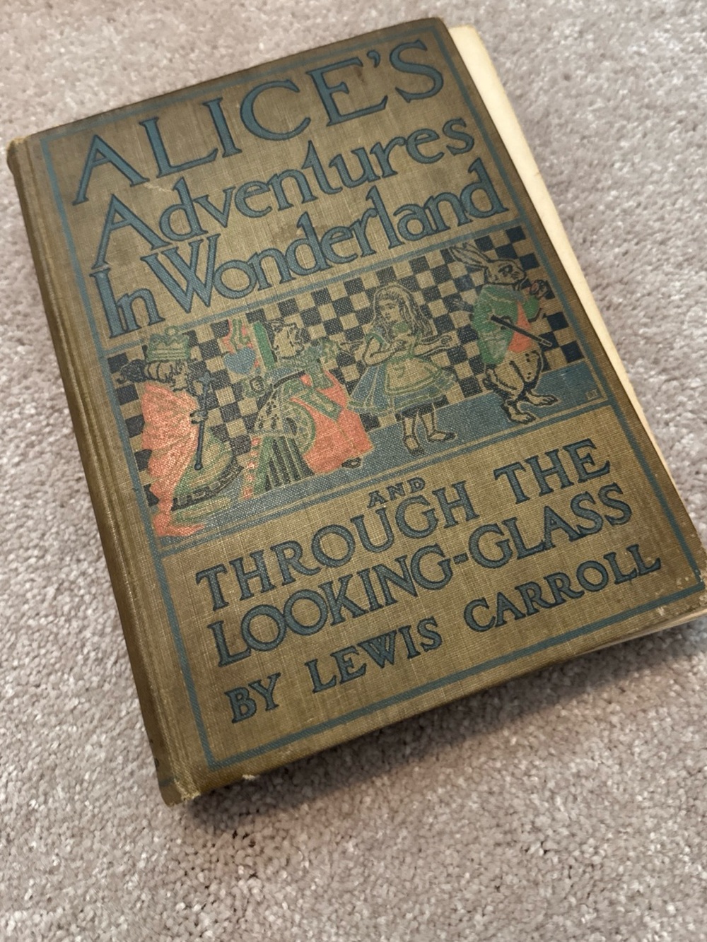 Rare, Antique Alice's Adventures in Wonderland; and Through the Looking-Glass